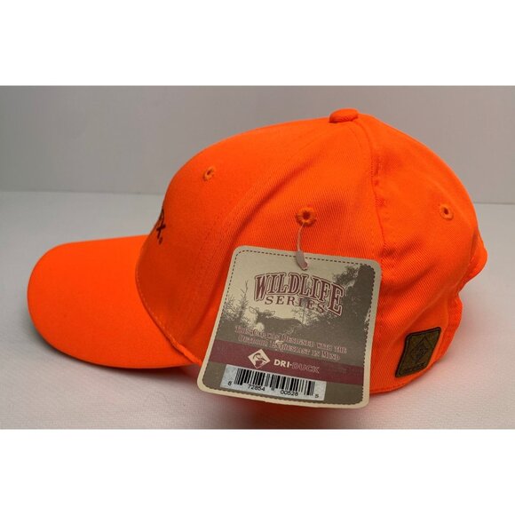 Blaze Orange Dri Duck Ball Cap Ring Neck Pheasant Hunting Terex Utilities NEW - Picture 5 of 9